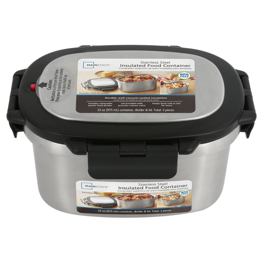 33 Oz Insulated Stainless Steel Food Storage Container Lunch Box with Lid
