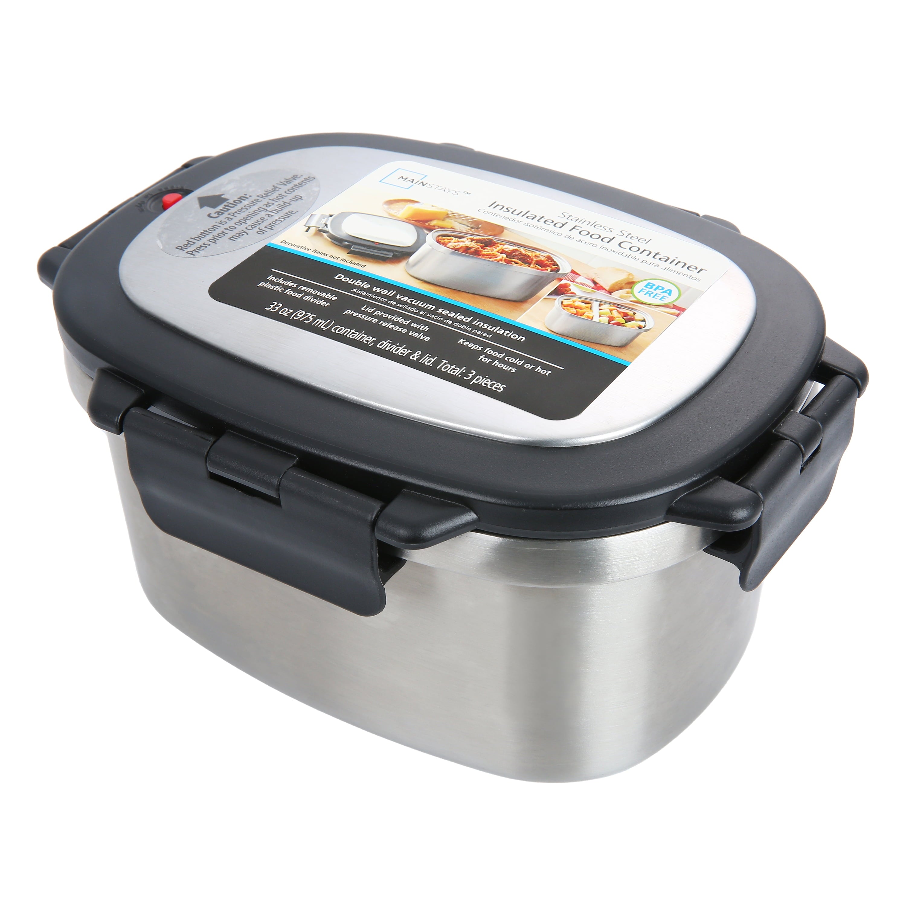 33 Oz Insulated Stainless Steel Food Storage Container Lunch Box with Lid