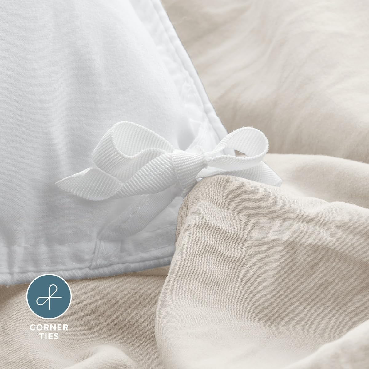 Microfiber Duvet Cover Set - Ultra Soft Washed Microfiber - Twin/Twin Extra Long - Linen-Like Look - Easy Care - Breathable Fabric - Our Softest Duvet Cover Set (Twin/Twin XL, Fog)