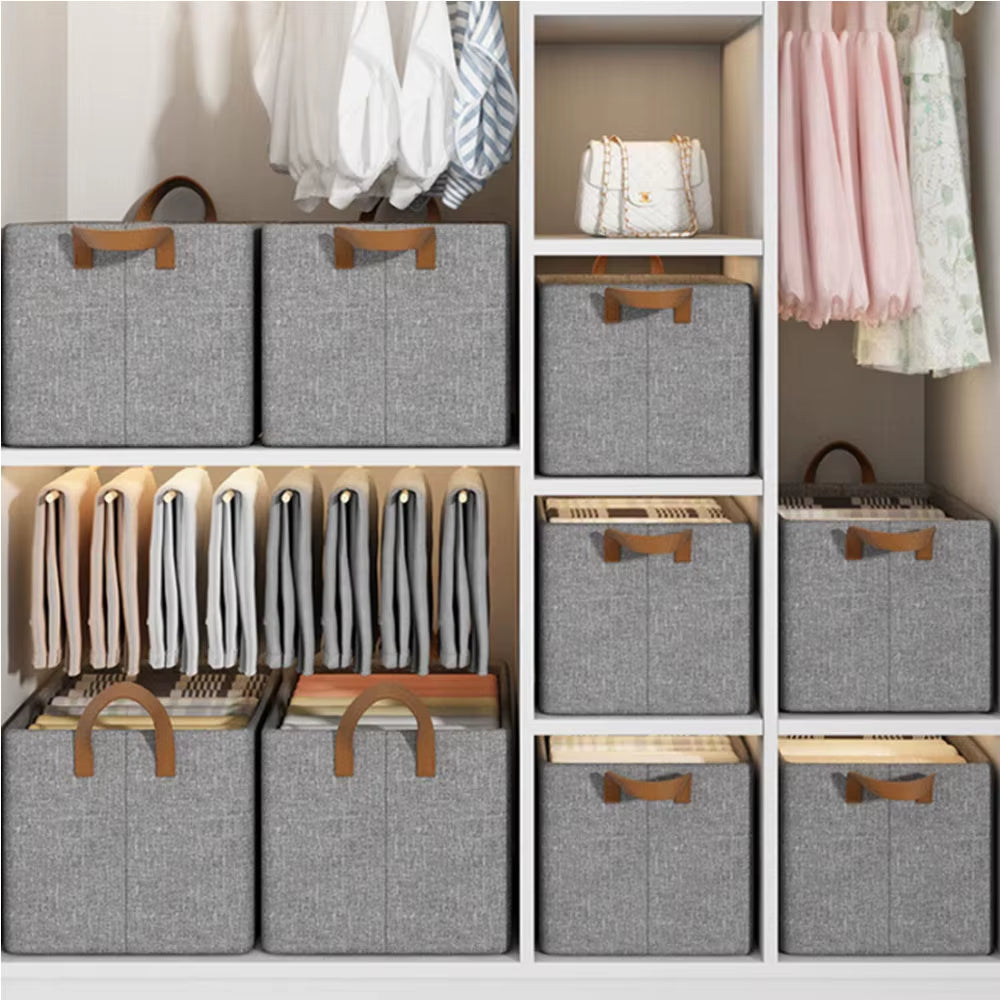 Cation Storage Box – Foldable Large-Capacity Wardrobe &amp; Drawer Organiz