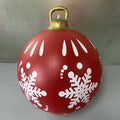 60Cm Outdoor Christmas Inflatable Decorated Ball PVC Giant Big Large Balls Xmas Tree Decorations Toy Ball without Light Ornament