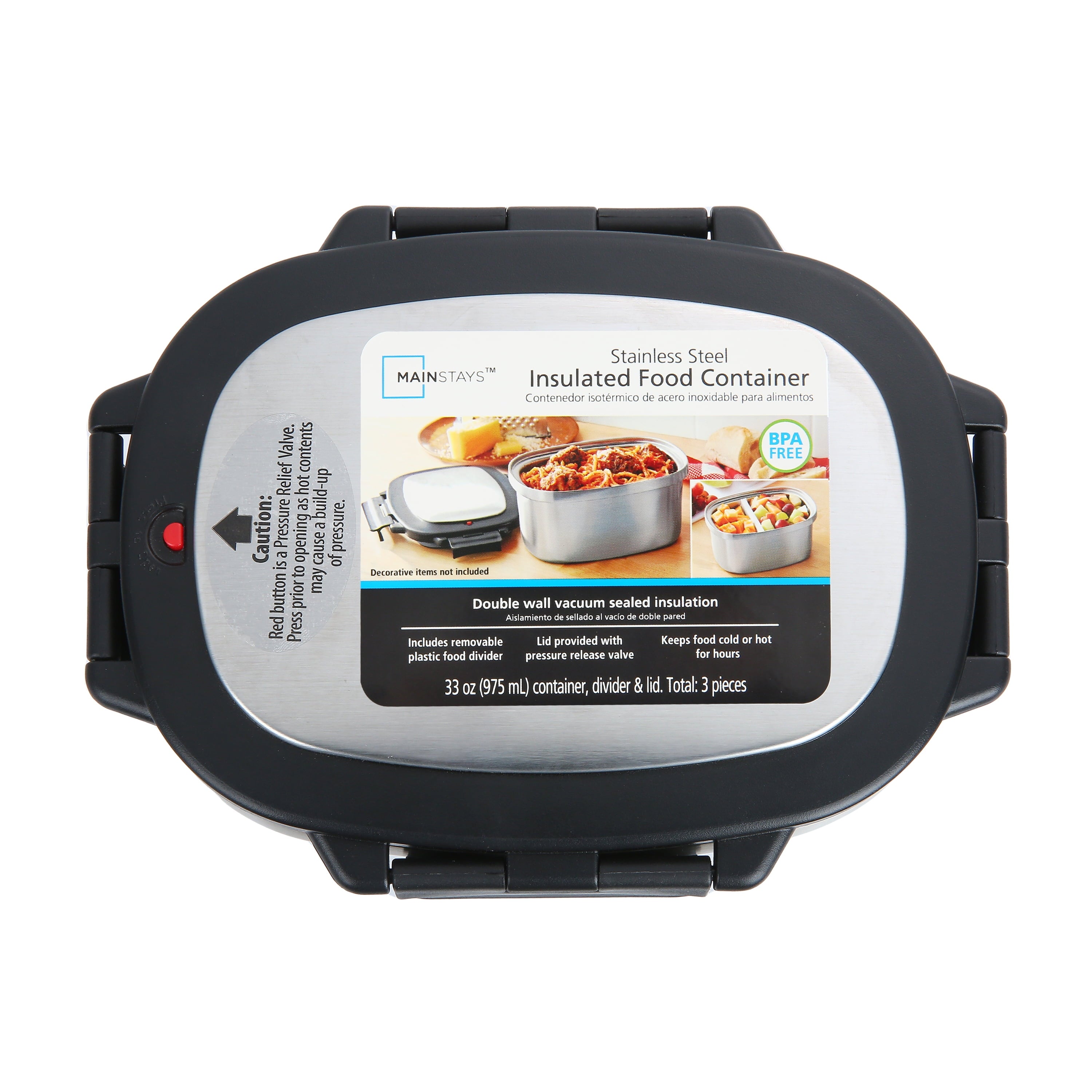 33 Oz Insulated Stainless Steel Food Storage Container Lunch Box with Lid